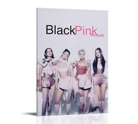 CPXBLHHW Blackpink Pop Singer And Rock Band Stunning Music Album Canvas Poster Wall Art Decorative Painting Bedroom Painting Posters 12x18inch(30x45cm) Frame-style