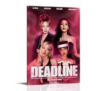 CPXBLHHW Blackpink Pop Singer And Rock Band Stunning Music Album Canvas Poster Wall Art Decorative Painting Bedroom Painting Posters 12x18inch(30x45cm) Frame-style