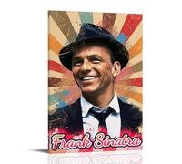 CPXBLHHW Frank Sinatra Pop Singer And Rock Band Stunning Music Album Canvas Poster Wall Art Decorative Painting Bedroom Painting Posters 16x24inch(40x60cm) Frame-style