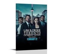 CPXBLHHW Law & Order Toront Criminal Intent Premium Movie And Great TV Series Canvas Poster Wall Art Decorative Painting Bedroom Painting Posters 20x30inch(50x75cm) Frame-style
