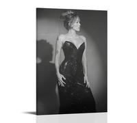 CPXBLHHW Miley Cyrus Pop Singer And Rock Band Stunning Music Album Canvas Poster Wall Art Decorative Painting Bedroom Painting Posters 12x18inch(30x45cm) Frame-style