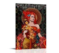 CPXBLHHW Paloma Faith Pop Singer And Rock Band Stunning Music Album Canvas Poster Wall Art Decorative Painting Bedroom Painting Posters 24x36inch(60x90cm) Frame-style