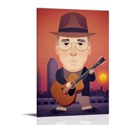 CPXBLHHW Paul Simon Pop Singer And Rock Band Stunning Music Album Canvas Poster Wall Art Decorative Painting Bedroom Painting Posters 08x12inch(20x30cm) Frame-style