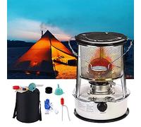 CPYGMXI 4.6L / 6L Kerosene Oil Heater Kerosene Stove, Portable Efficient Kerosene Space Heaters, with Adjustable Flame, for Home, Office, Outdoor, Red/White