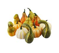 CPYGMXI Artificial Pumpkins, 6 PCS/10 PCS/12 PCS/24 PCS Fake Pumpkins Faux Harvest Pumpkins for Thanksgiving Party Halloween Holiday Decorations