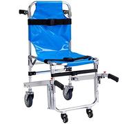 CPYGMXI Evacuation Stair Chair Up and Down Stretcher Chair Folding Aluminum Alloy Medical Lift Chair Emergency 4 Wheels Ambulance Climbing Chair Adjustable Release Buckles