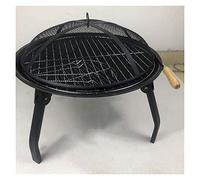 CPYGMXI Fire Pits Outdoor Wood Burning Fire Pits Outdoor, Multifunctional Garden Terrace Fire Bowl Heater with Mesh Screen, Charcoal Basin, Kit for Fire Pit with Cover BBQ Cooking for Outside Camping