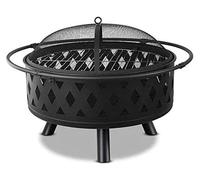 CPYGMXI Fire Pits Outdoor Wood Burning Wood Burning Fire Pit Backyard with Cooking Grill, Fire Pit Multifunctional Barbecue Rack Indoor Winter Charcoal Heater with Cover BBQ Cooking for Outside