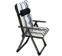 CPYGMXI Folding Lounge Chair Indoor, Cotton and Linen Fabric Lazy Chair with Armrest 6-Speed Adjustable Reclining Chair,Single Sleeper Sofa Chair,165° Angle Adjustment