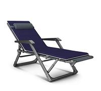 CPYGMXI Garden Furniture Sets Sun Lounger, Folding Lounge Chair Sunbathing Camping Garden Chairs Folding Zero Deck Chair Recliner Reclining Waterproof Chaise Loungers Metal for Outdoor Office hopeful