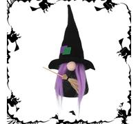CPYGMXI Halloween Faceless Doll - Cute Witch Faceless Doll Ornaments Bat Gnome Doll - Halloween Gnome, Dwarf Doll for, Living Room, Study, Home, Friends