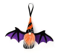 CPYGMXI Halloween Faceless Doll Ornaments, Halloween Gnome Doll with Bat Wings, Novelty Holiday Decoration Handmade Craft Gift for Halloween Themed Party Carnival