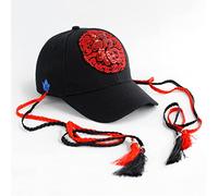 CPYGMXI Hat Women Spring and Autumn Sequin Embroidery Flower Wild Peaked Cap Summer Long Braided Hat Baseball Cap