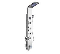 CPYGMXI Luxury Shower Panel System with LED Digital Display, Multifunction Stainless Steel Shower Panel Tower,brushed nickel