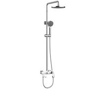 CPYGMXI Luxury Shower System, 3-Ways Shower Combo Set Wall Mounted Rainfall Shower Systems with Hand Shower, Rainfall Shower Head, Tub Faucet,C
