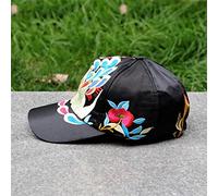 CPYGMXI National Style Baseball Cap Casual Embroidered Flower Hat Female Hip-hop Travel Dance Couple Hat