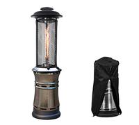 CPYGMXI Outdoor Patio Heater - Heater 11.72 KW Propane Stainless Steel Standing Patio Heater for Restaurant Courtyard Garage Backyard,1
