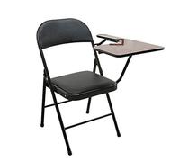 CPYGMXI PU Stitching With Tablet Training Chair Office Conference Training Table And Chairs One-piece Outdoor Student Folding Chair Reinforce Metal Rack Backrest Table Chair Task Chair