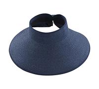 CPYGMXI Spring and Summer Fashion Hats Wide Roll-up Straw Sun Visor Hat Bowknot Hat Beach Outdoor Hat Women Ponytail Roll Up Sun Hat