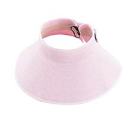 CPYGMXI Spring and Summer Fashion Hats Wide Roll-up Straw Sun Visor Hat Bowknot Hat Beach Outdoor Hat Women Ponytail Roll Up Sun Hat