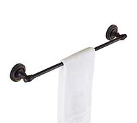 CPYGMXI Towel Rails Hand Towel Bar Rack, Bathroom Towel Holder, Black Towel Rail, Single Rod Full Copper Bathroom Hardware Bathroom Rack, American Hotel/Home Bathroom Storage Towel Rack, Bathroom Towe