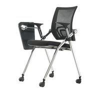 CPYGMXI Training Chair, with Folding Writing Board One-Piece Conference Chair, Folding Office Chair News Chair, Portable Camping Chair