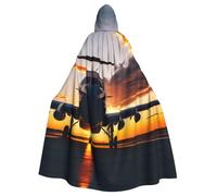 CPyuqw Adult Halloween German shepherd dog Print Hooded Cloak Robe | Witch Capa Decorative Comfort Jedi Wizard Magician Cosplay Robe Cape Costumes Cape Party Easter Carnival Comic