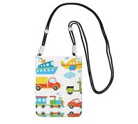 CPyuqw Black Carry Crossbody Purse for Women â€“ Universal Diversified transportation Print Mobile Phone Bag, Lightweight for Outdoor Activities