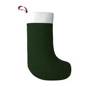 CPyuqw Christmas Stocking with Hunter Green Floral Petals Pattern Full-Print Design – Soft Holiday Decoration for Fireplace, Tree & Home