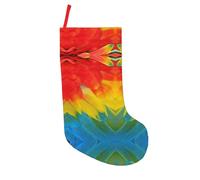 CPyuqw Fantastic Parrot Feather Printed 18in Christmas Stockings – Holiday Hanging Decor for Fireplace, Xmas Tree, Home & Party