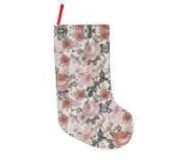 CPyuqw Flower Paris Eiffel Tower Printed 18in Christmas Stockings â€“ Holiday Hanging Decor for Fireplace, Xmas Tree, Home & Party