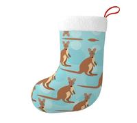 CPyuqw Funny for Kangaroo Zoo Print Christmas Stocking 18 Inches - Holiday Party Decoration, Fireplace Hanging for Home, Office