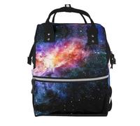 CPyuqw Galaxy in The Universe Print Mummy Backpack Large Capacity Daypack | Fashion combination trip multipurpose Large capacity Storage box Storage box Diaper bag climbing School