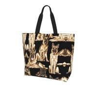 CPyuqw German shepherd dog Print Shoulder Bag â€“ Large Reusable Tote Bag, Storage Tote for Shopping, Travel, & Daily Life Accessories
