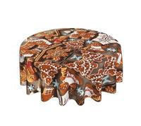 CPyuqw gingerbread cookies Print Round Tablecloth - Perfect for Kitchen Decor, Dining Table, Coffee, Picnic, Cafe, and Office Meetings