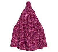 CPyuqw Halloween Hooded Cloak Costume Cape - Adult Unisex Glitter pattern Print Robe for Cosplay, Witch, Jedi, Wizard, Magician