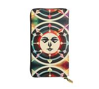 CPyuqw Hunting Arrows Triangles Deer Print Leather Wallet for Women and Men â€“ Clutch with Card Holder, Coin Pocket & Checkbook Compartment