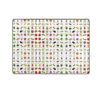 CPyuqw Introduction of various vegetables Print Carpet 80x58 in - Modern Area Rug for Living Room, Office & Bedroom, Soft Floor Carpet