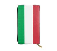 CPyuqw Italy Flag Print Leather Wallet for Women and Men â€“ Clutch with Card Holder, Coin Pocket & Checkbook Compartment