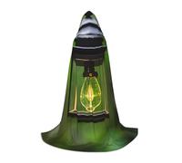 CPyuqw L Halloween Hooded Cape â€“ Unisex Firefly and Lantern Print Cosplay Robe for Víspera de Todos los Santos, Party, Carnival