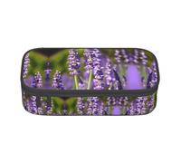 CPyuqw Lavender Flower s Print Pencil Case - Multi-Purpose Pen Organizer, School Supplies, Stationery, Makeup, and Office Use