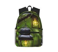 CPyuqw Lightweight Fireflies and Lantern Print Casual Backpack for Travel