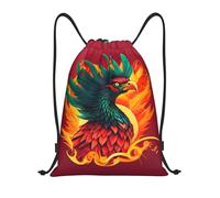 CPyuqw M Drawstring Phoenix Print Bags Backpack Adjustable