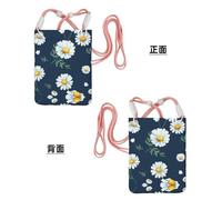 CPyuqw Pink Carry Crossbody Purse for Women – Universal daisy' Print Mobile Phone Bag, Lightweight for Outdoor Activities