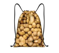 CPyuqw S Drawstring Garden Potatoes Print Bags Backpack Adjustable