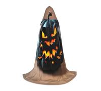 CPyuqw S Halloween Hooded Cape â€“ Unisex halloween Bat Pumpkin Print Cosplay Robe for Víspera de Todos los Santos, Party, Carnival