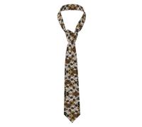 CPyuqw Stylish Men's Necktie - Long Skinny Tie with Imagen De Pug Full Print, Perfect for Business, Wedding, and Formal Wear