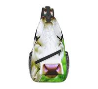 CPyuqw Unisex Lightweight Cow Patterns Print Cross Chest Bag - Sling Backpack for Travel, Hiking & Daily Use