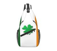 CPyuqw Unisex Lightweight Irish Flag Print Cross Chest Bag - Sling Backpack for Travel, Hiking & Daily Use
