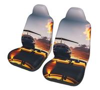 CPyuqw Universal Aircraft Plane at Sunset Print Car Seat Covers â€“ Fit Front Seat Protector for Women and Men, Fits SUV Sedan Truck